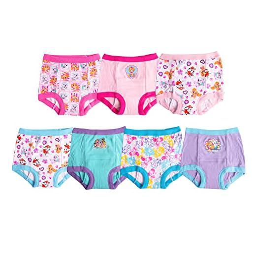 Paw Patrol Girls Toddler Potty Training Pants With Chase, Skye & More With Success Chart & Stickers Size 18, 2T, 3T, 4T, 7-Pack, 2T