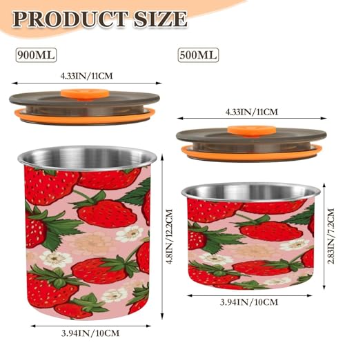 Envase de Café de Acero Inoxidable 900ml con Tapa Hermética miniatura 2
