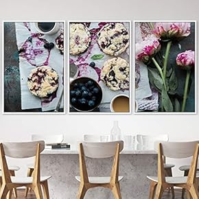 signwin 3 Piece Framed Canvas Wall Art Tea...