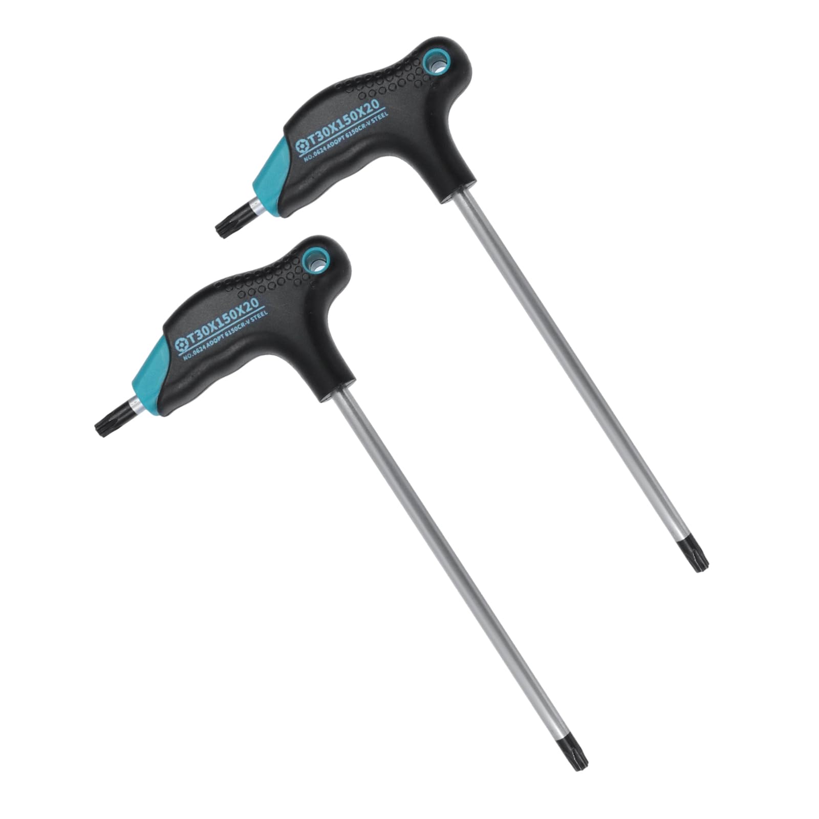Antrader T30 Torx Wrench,Cr-V Steel Anti Tamper Proof Hex Dual End Key,2pcs