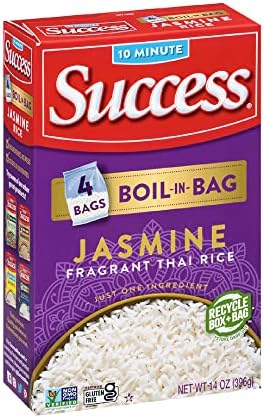 Success Boil-in-Bag Rice, Thai Jasmine Rice, Quick Rice Meals, 14-Ounce Box