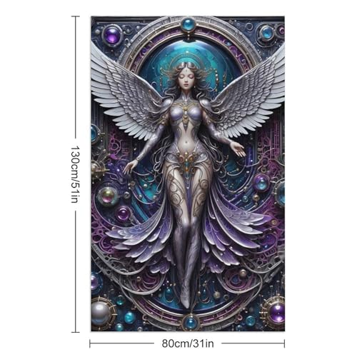 Serviette de plage Galactic Angel Steampunk, serviette microfibre légère pour natation et yoga - 3