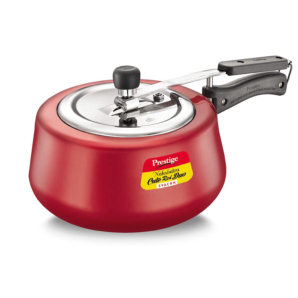See full amazon price history chart for Prestige Nakshatra Cute Red Duo Svachh Aluminium Inner Lid Pressure Cooker 3.0 Litre (Powder Coated), Medium (10765), 3 Liter Prestige Nakshatra Cute Red Duo Svachh Aluminium Inner Lid Pressure Cooker 3.0 Litre (Powder Coated), Medium (10765), 3 Liter (B0983XYVBD) Amazon Price History, Amazon Price Tracker
