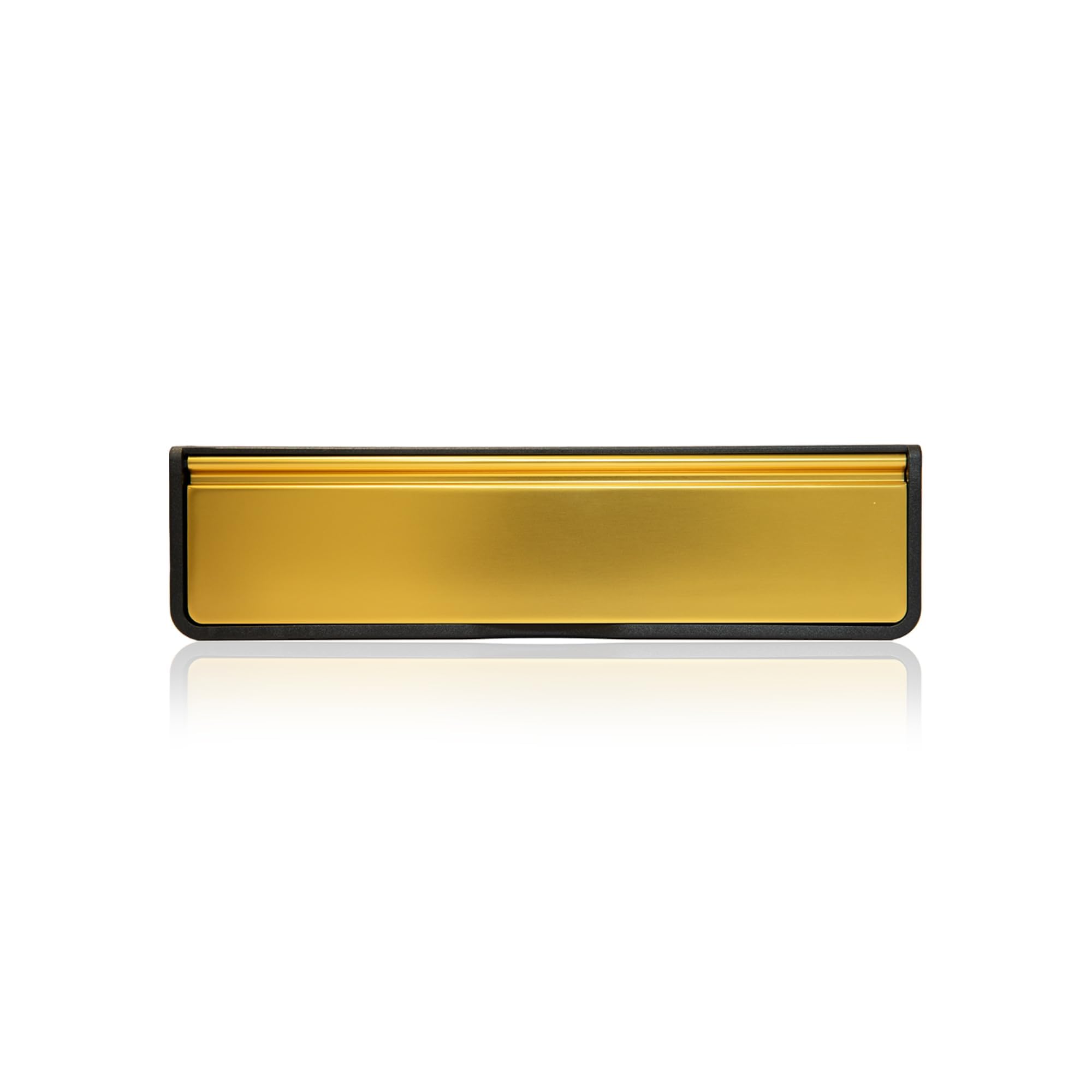 UAP Buzón de puerta para puerta de 12 pulgadas, seguro, antirvandalismo, antirrobo, solapa antipresión, antiarañazos, para puertas de madera o uPVC (40-80 mm, anodizado dorado)