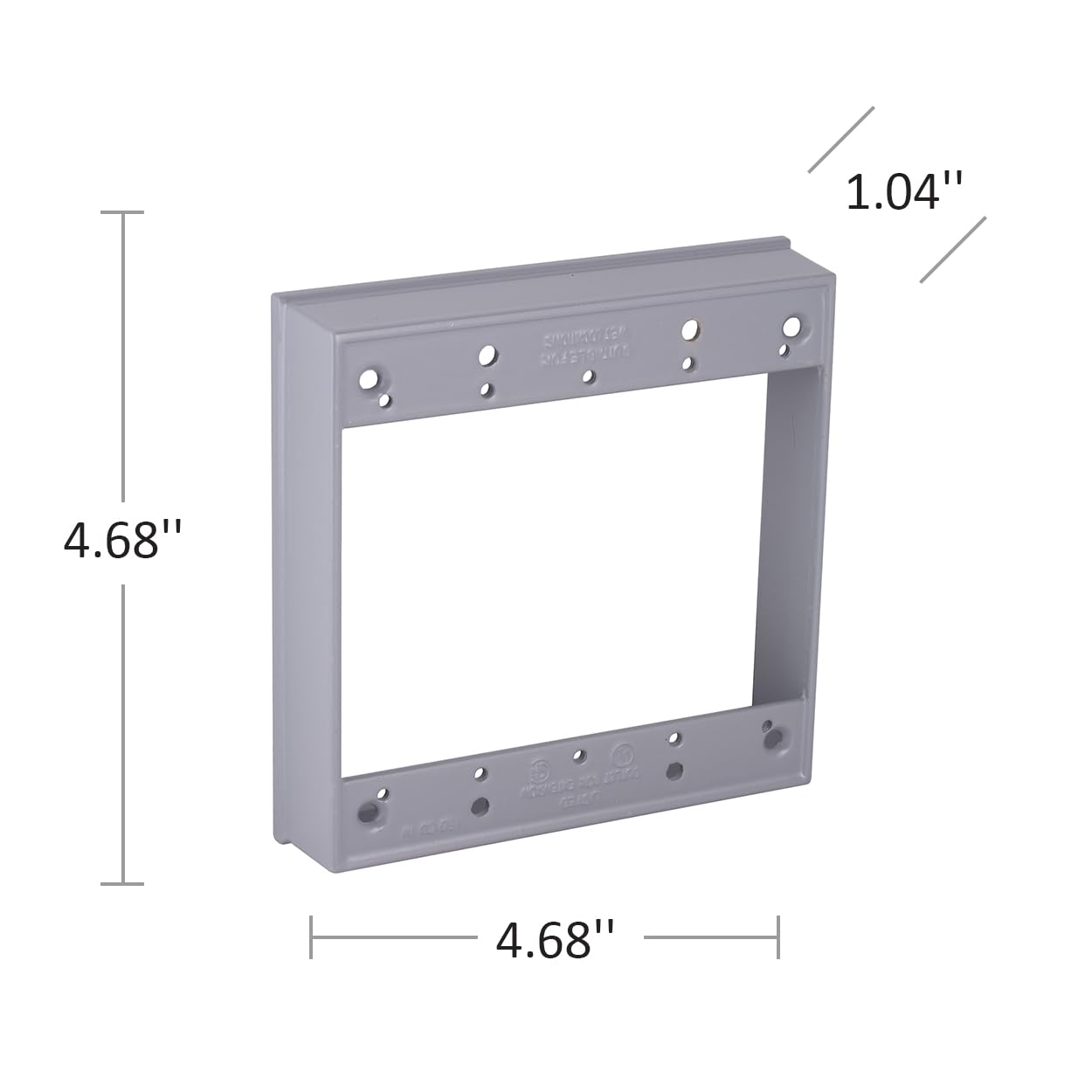 BELL 2-Gang Weatherproof Extension Ring - Gray -5
