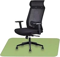 Vista 14 de Icegrey Tapete para silla de oficina, rectangular, lavable, antideslizante, protector de suelo para suelos de madera y azulejos, color azul oscuro