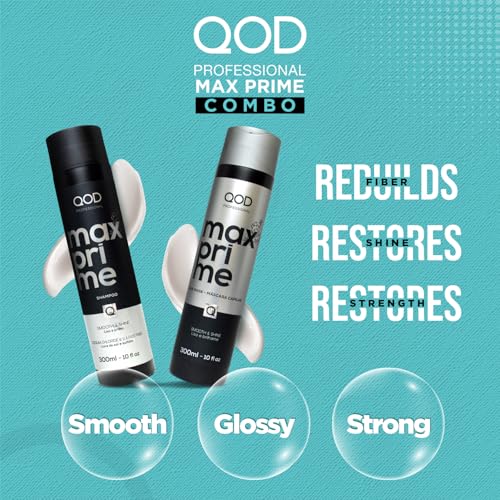 Image of Qod Professional Max Prime After Treatment Shampoo & Hair Mask 300Ml | Sulphate Free | Sodium Chloride Free