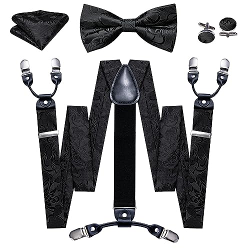 Set de tirantes, corbata y gemelos para hombre miniatura 1