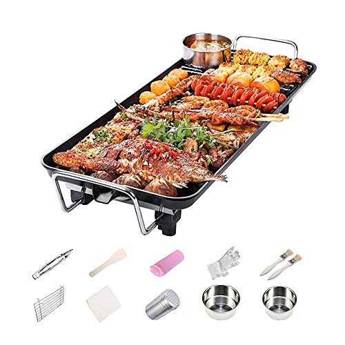 Rauchfreies Grill-Set Set Teppanyaki-Grills Tischgrill Antihaft-Grillplatte (XL)