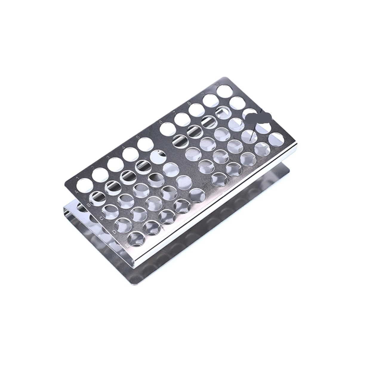 Soporte de tubo de ensayo Gradilla for tubos de ensayo acero inoxidable, rejilla científica en forma Z adecuada for 17 mm diámetro, 25 orificios, 50, 1 pieza(15mm-50Holes)