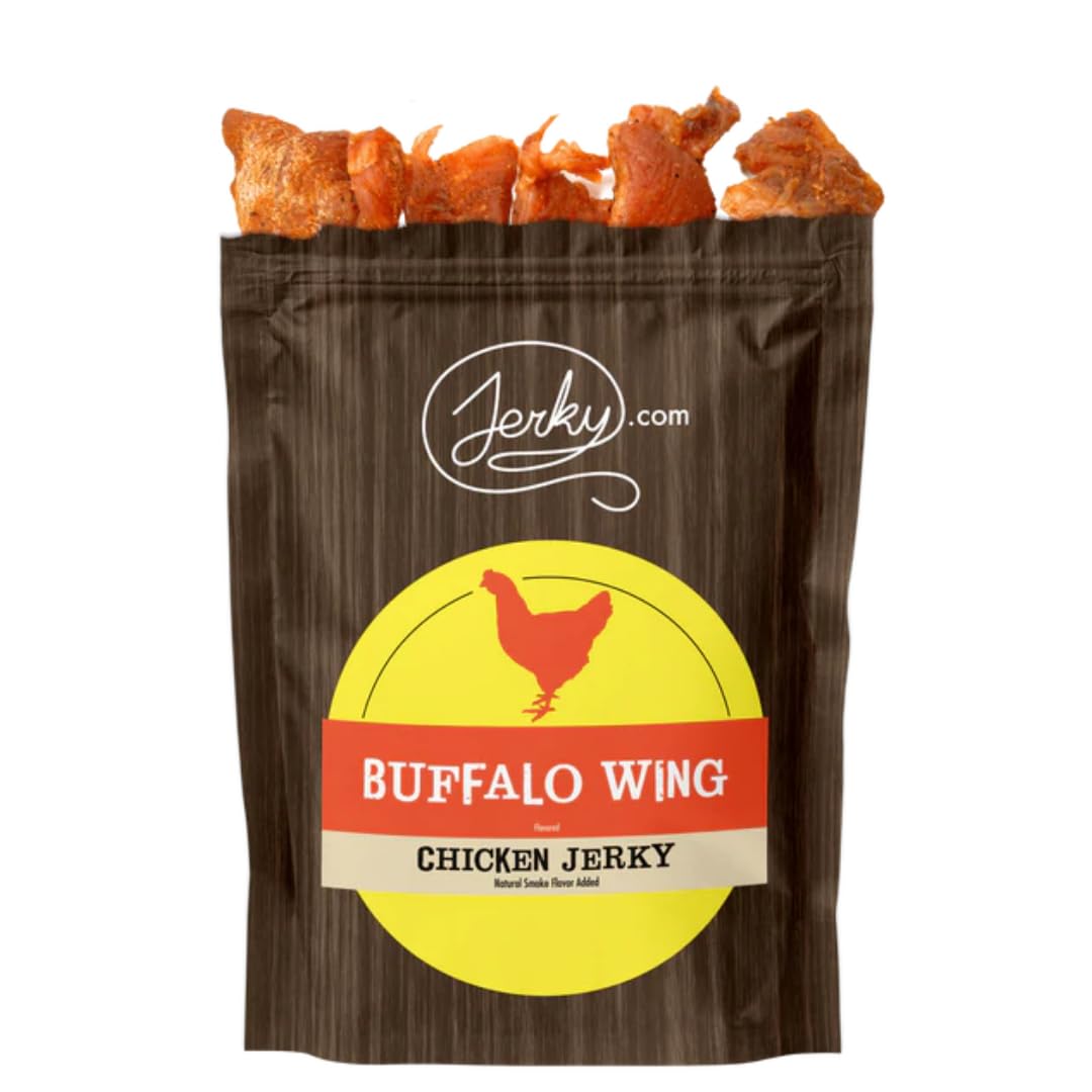 Buffalo Wing All Natural Chicken Jerky - The Best Chicken Jerky on the Market - 100% Whole Muscle Chicken - No Added Preservatives, No Added Nitrates