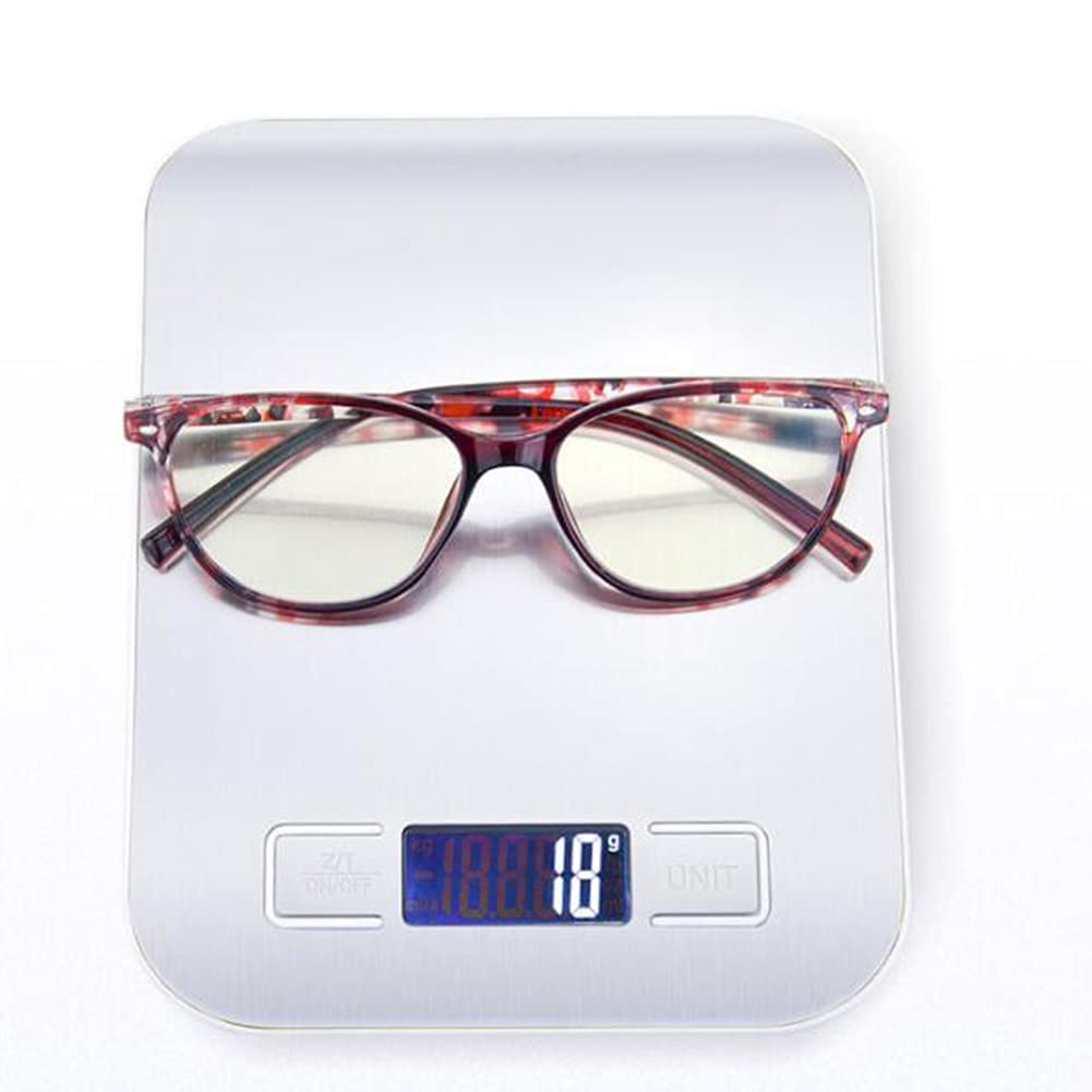 Modne Damskie Okulary Do Czytania Z Blokowaniem Niebieskiego Światła, Lekkie Okulary Do Czytania Tr90 Sphinge, Czerwony Nadruk/3.5