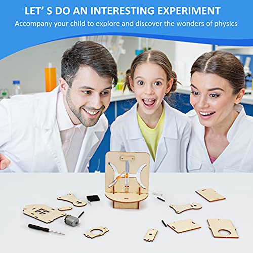 Poraxy 4 Set STEM Kits for Kids Ages 8-10, Science Experiment Projects Building Kits, Wooden 3D Puzzles, Educational Building Toys for Ages 8-12-13, Gifts for 8,9,10,11,12 13 Year Old Boys and Girls - Image 7