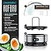 Arendo Sevencook Eierkocher 400 W – Edelstahl Design - 1-7 Eier - Egg Cooker - EIN/AUS-Schalter – 3 Härtegrade wählbar - Warmhaltefunktion - Signalton - BPA-frei - silber