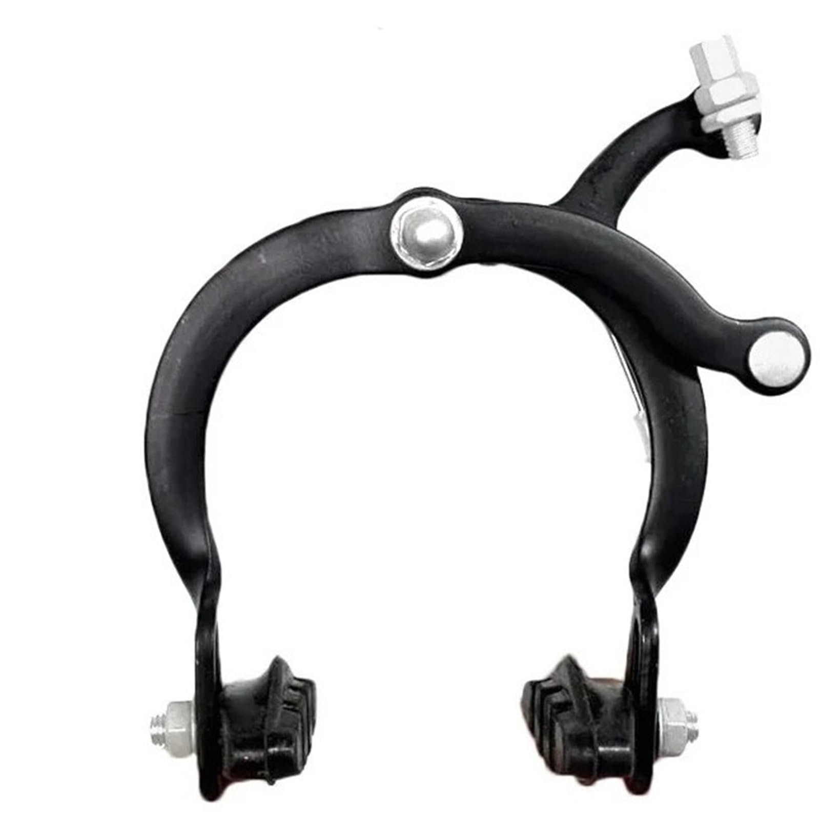 POAYUEWR Kids Bike C Calipers Rim Brakes Bicycle Side Pull Brake V Brake Front Rear Drum Brake Bicycle Handle Brakes Bike Brake Drum(Black Clamp Brake)
