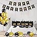 Soulchen 5 Senses Gift Bags for Him Her with Labels, Five Senses Gift Birthday Party Decoration Tissue Paper Handles, Comes with Rose Petals Banner Balloons for Party(Birthday,Black Gold)