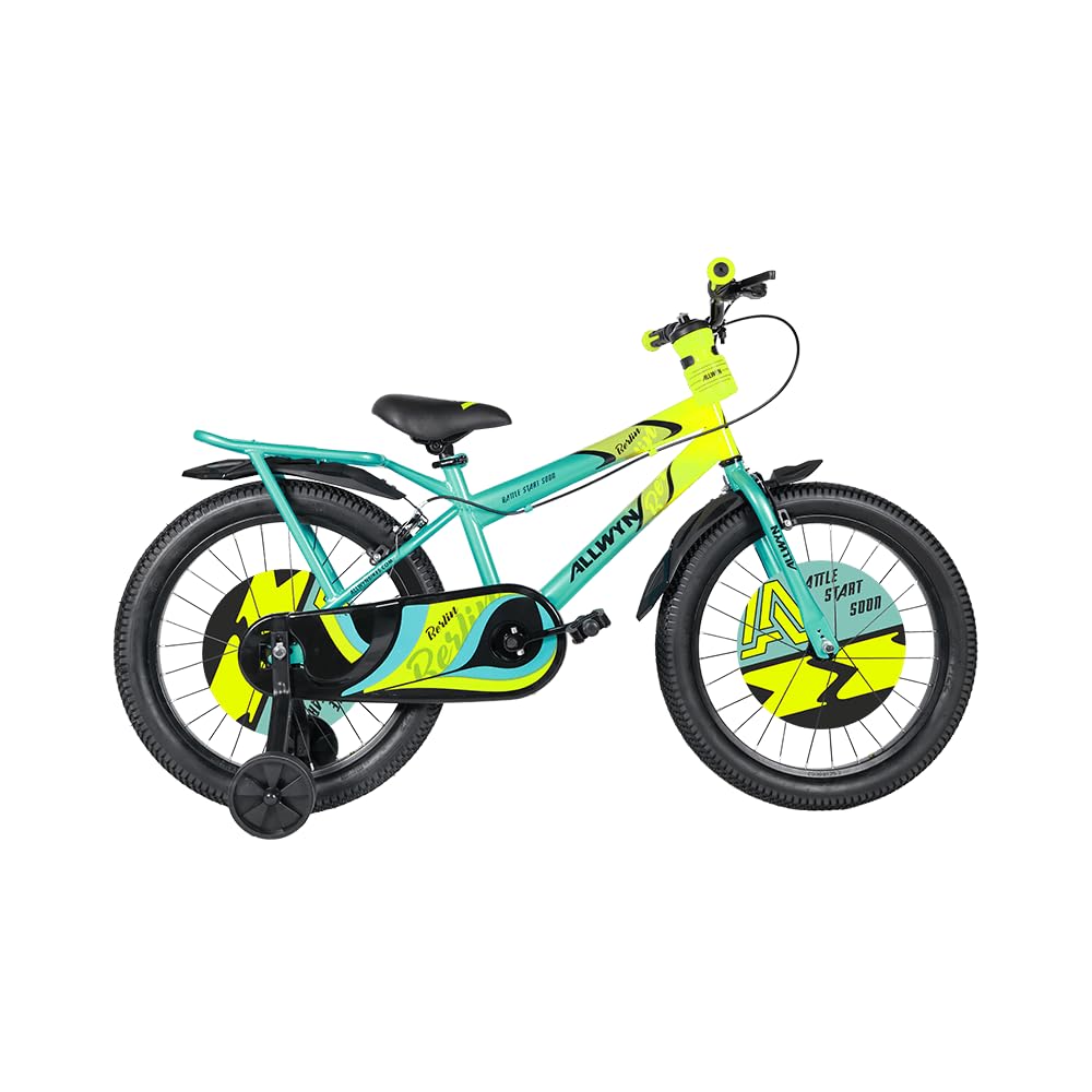ARORA GODOWN ALLWYN 20" Kids Bicycle | Durable & Safe | Ages 5-10 | Adjustable Seat & Handlebars - Blue-Sea Green (20T, Blue Orange)-image-48