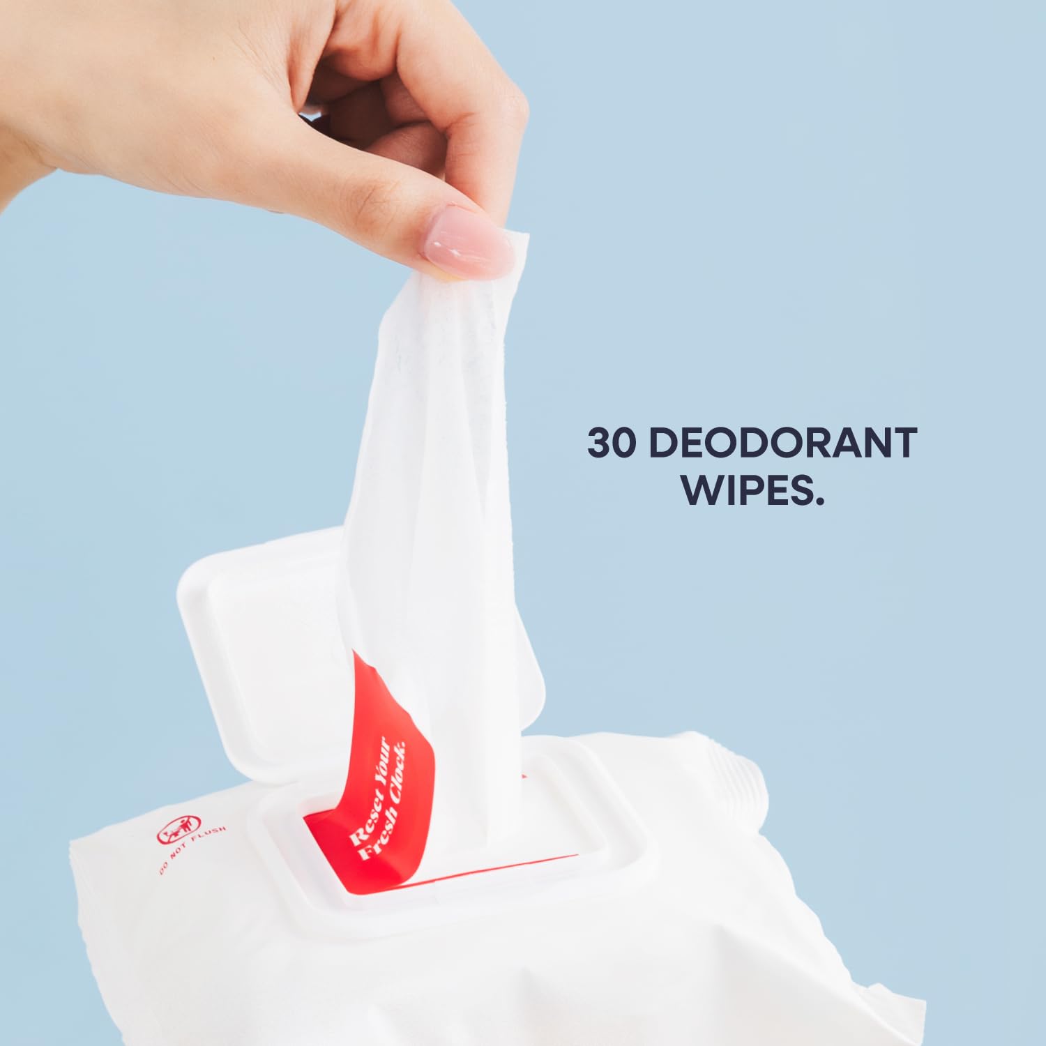 Duradry Deodorant Body Wipes for Men & Women – Odor Control Wipes for On-the-Go Cleansing, Gym, Travel & Rinse-Free Shower Alternative – Aqua Scent, Pack of 3