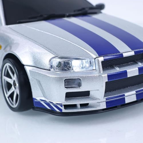 Image of US in Stock, 1 /18 4X2 LDRC RC Racing Car RWD Remote Control Drift Vehicles Gyroscope LD1899 Light System Motor Servo ESC for Hobby(Silver)