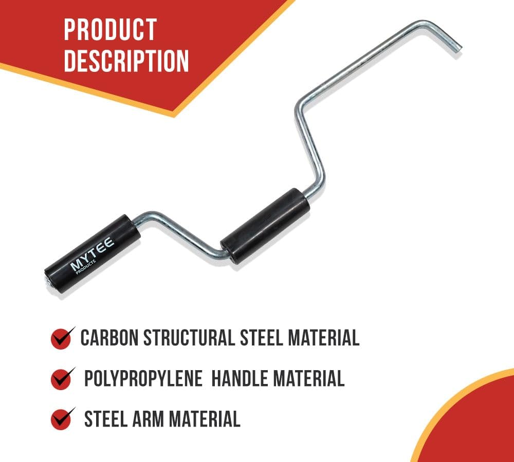 Mytee Products 2 Pack Strap Winder for Flatbed Trailer Winches - Black Quick Hand Strap Roller for Truckers - Winch Strap Winder for Winding - Flatbed Accessories