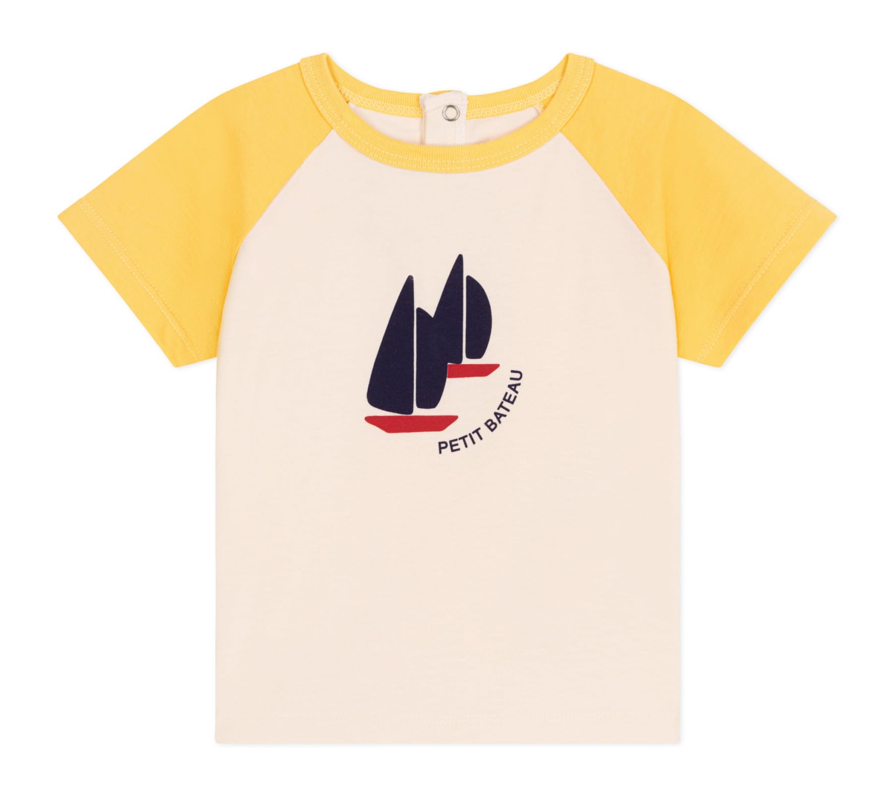 Petit Bateau Grand Voyage Petit Bateau Body Manches Courtes Col Polo Bébé Garçon, Blanc/Multico, 18 Mois Petit Bateau Garcon