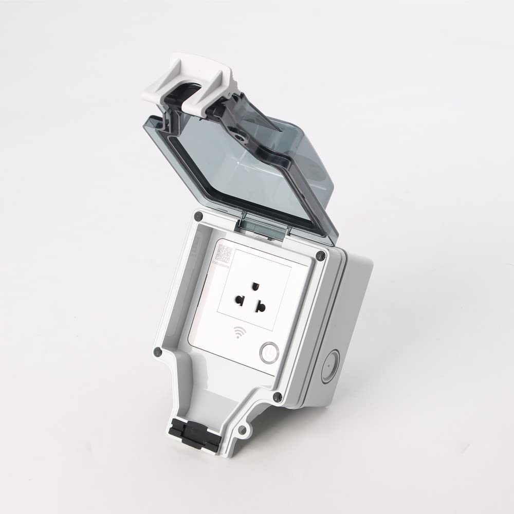 APP Control WiFi Smart Waterproof Socket 1-Gang IP66 3 5-pole Multifunction Plug 2-Pole 16A Outdoor use
