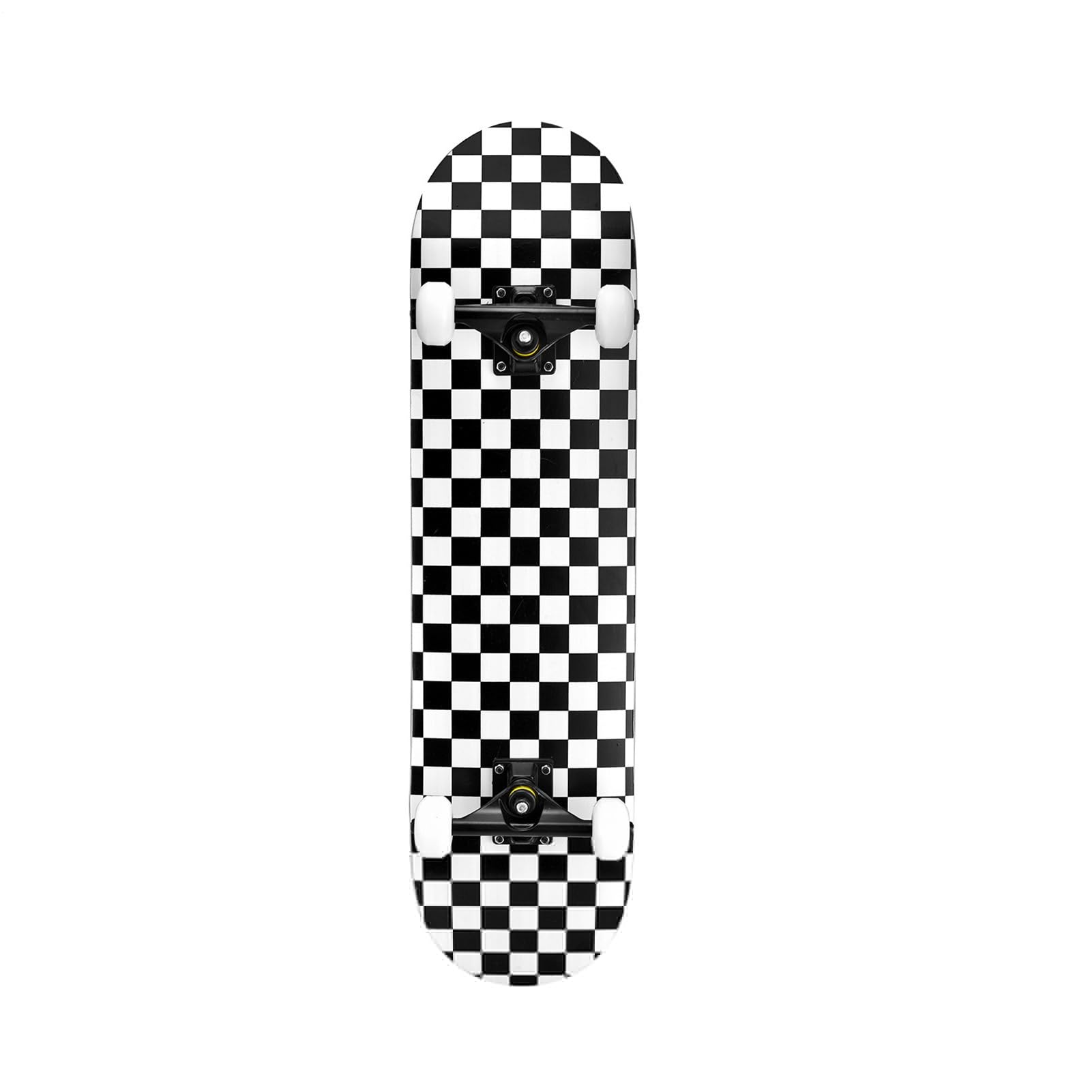 Skateboard en érable à 7 de 31 Pouces - Skateboard à Quatre Roues | concave à double kick - Skateboard de route pour adultes - Skates de route pour adultes - Exercice de trucs de parc - Pour