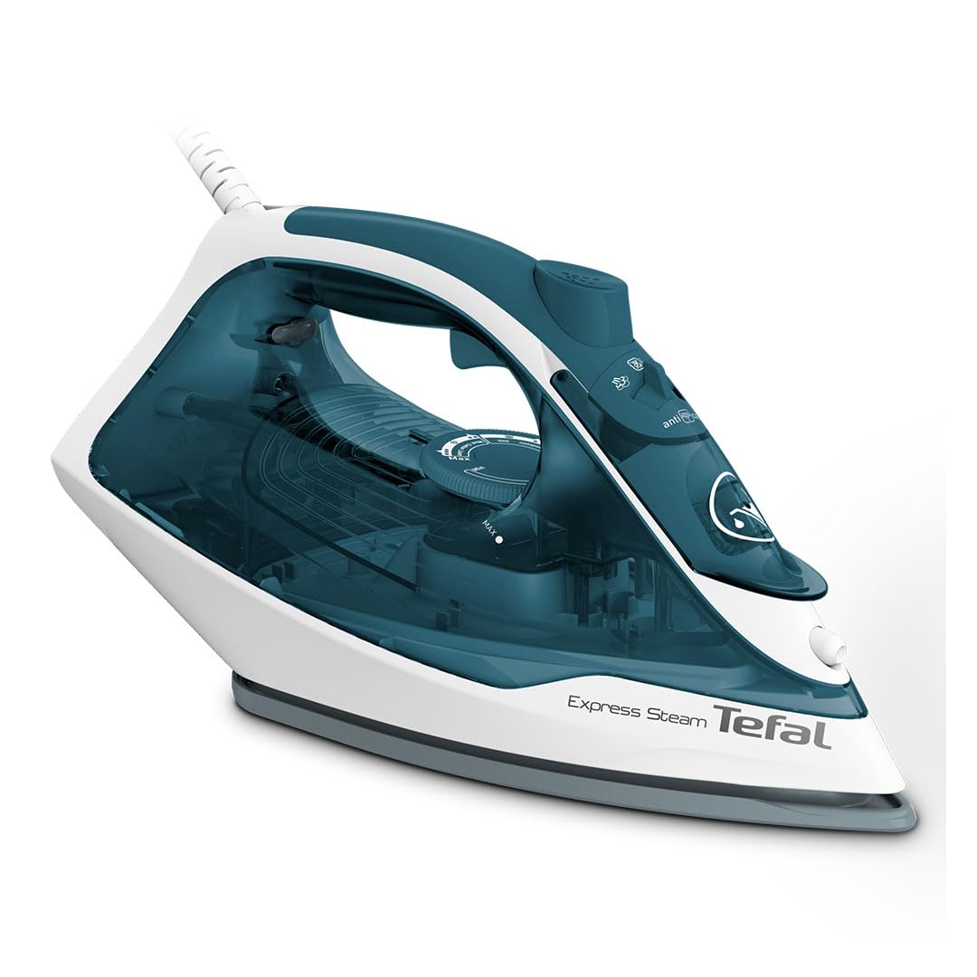 Tefal Express 2600W Steam Iron, True Ceramic Soleplate, Fast Glide