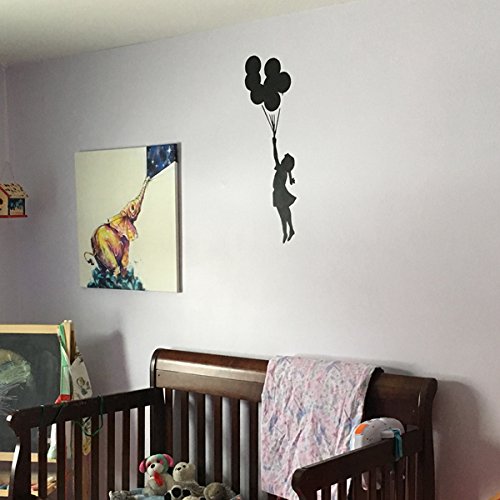 Banksy Volant Ballon Fille Pochoir | Réutilisable Décor Maison & Art Artisanat Peinture Pochoir - semi transparent pochoir, XXL/ 32X110CM