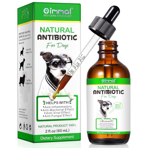 Antibiotici Naturali Per Cani, Sostiene Le Difese Immunitarie E Le Allergie Del Cane, Trattamento Delle Infezioni Da Lievito Del Cane, Sollievo Dal Prurito Per Cani, Gusto Pancetta, 60ml