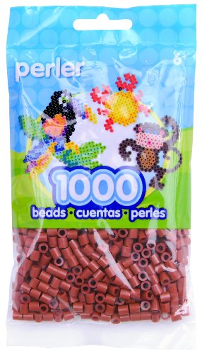 Perler Beads Fuse Beads for Crafts, 1000pcs, Rust Red