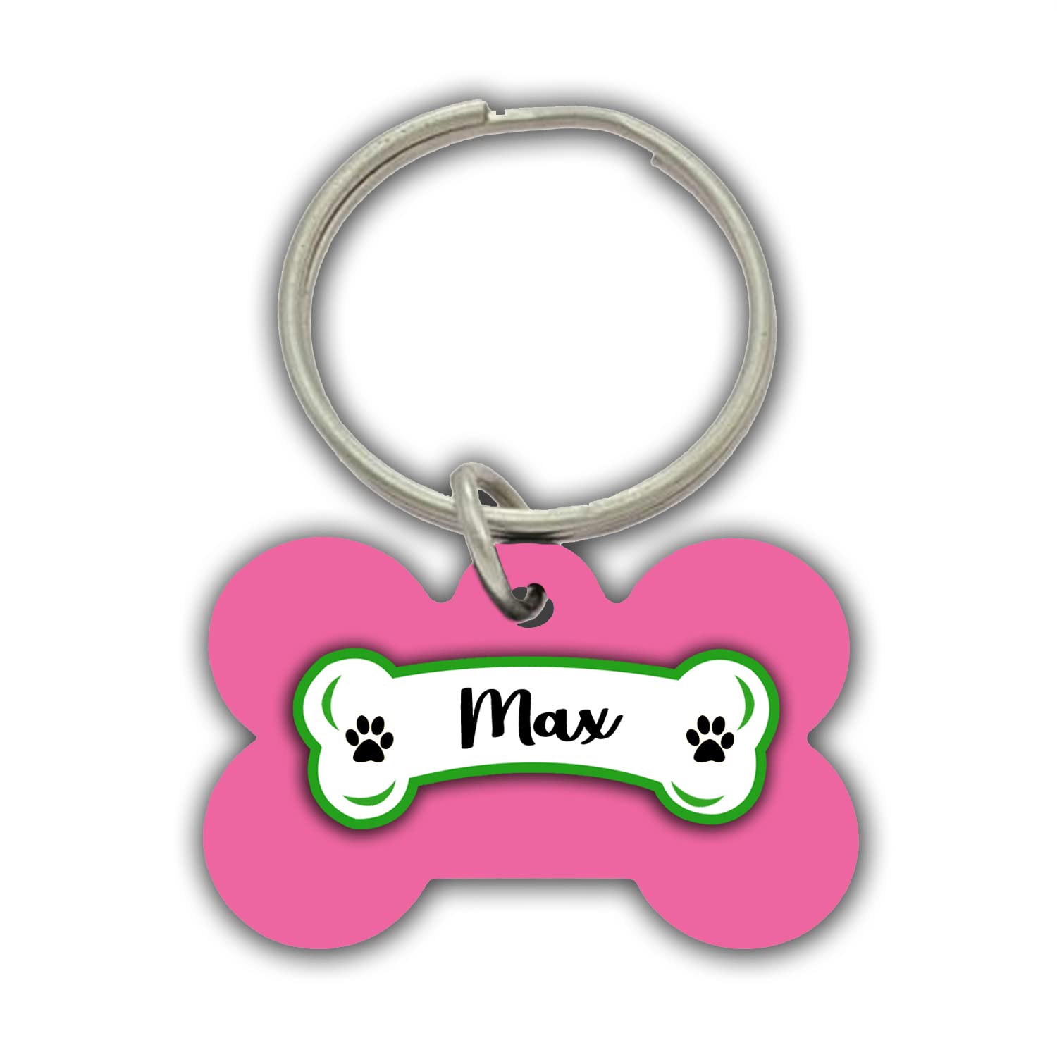 AWANI TRENDS Max Pets Name/Identity Tag Bone Shape Tag for Dogs and Cats , Dog ID tag -ATPET03062
