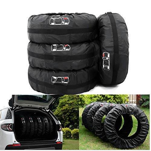 Queta Bandentassen, set van 4 stuks, waterdichte autobanden, tassen met handvat, bandenbescherming, geschikt voor 13-17… - Image 7