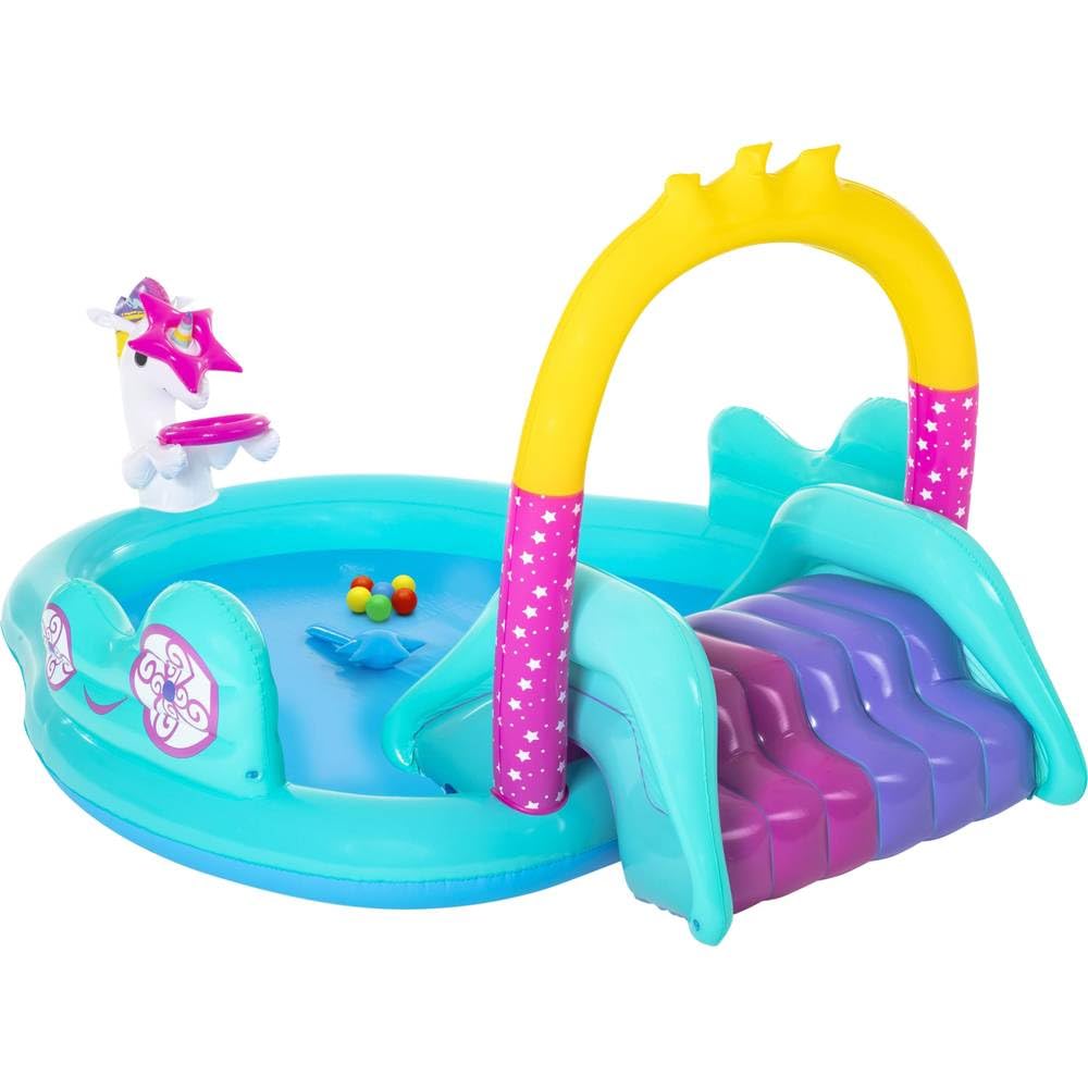 Bestway Wasserspielcenter, Magisches Einhorn, 274 x 198 x 137 cm, 53097
