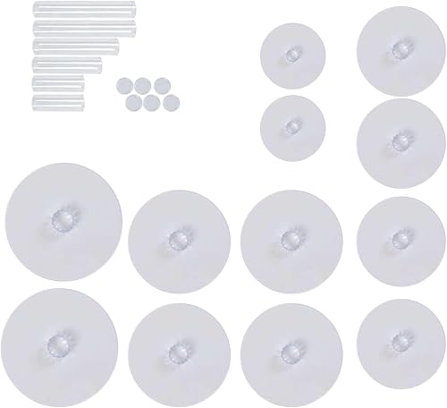 Miniatura 7 de Efavormart - Soporte para decoración de postres de 6 niveles de cristal acrílico resistente para fiesta de cumpleaños, boda