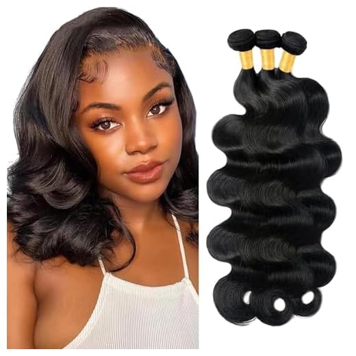 Tissage Bresilien en lot Cheveux Humain Ondulé Vierge Hair 3 Bundles Tissage Bresilien Mèches Brésilien Body Wave Human Hair Naturelle Couleur (8 10 12 pouces /210g)