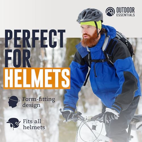 Image of OutdoorEssentials Skull Cap Helmet Liner for Men - Winter Beanie Hat for Running, Skiing, Cycling - Ultimate Thermal Retention & Performance Moisture Wicking - Fits Under Helmets
