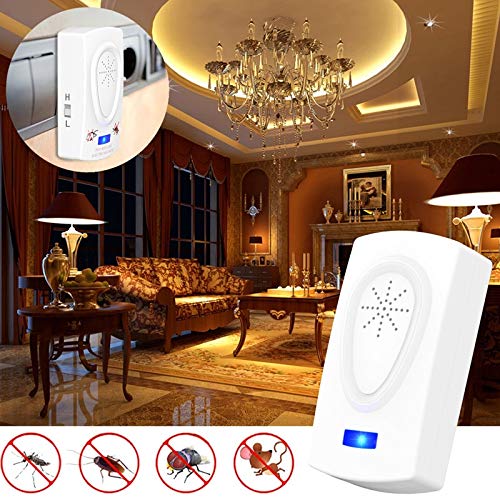 RajoNN Mosquito Killer Ultrasónico Ratón Cucaracha Dispositivo Repelente Insectos Ratas Arañas Mosquito Killer Lámpara Control De Plagas Hogar Rechazador De Plagas