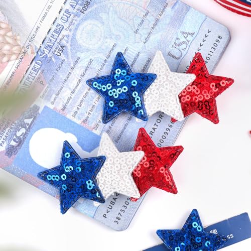 Pinzas para cabello estrellas de 4 de Julio YanJie miniatura 5