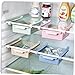 CULER Côté Support de Rangement Organisateur réglable Réfrigérateur Plateau Porte-tiroir Organisateur Space Saver Fruit Snack Cuisine Rack Shelf (Couleur aléatoire)