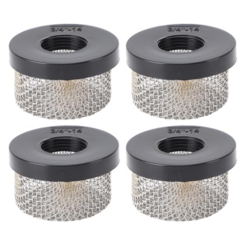 Alomejor Crépine en Ligne de Plomberie Fiable de Crépine de d'acier Inoxydable de la Meilleure qualité 4 Pièces pour des Yachts, des Piscines, Le Spa