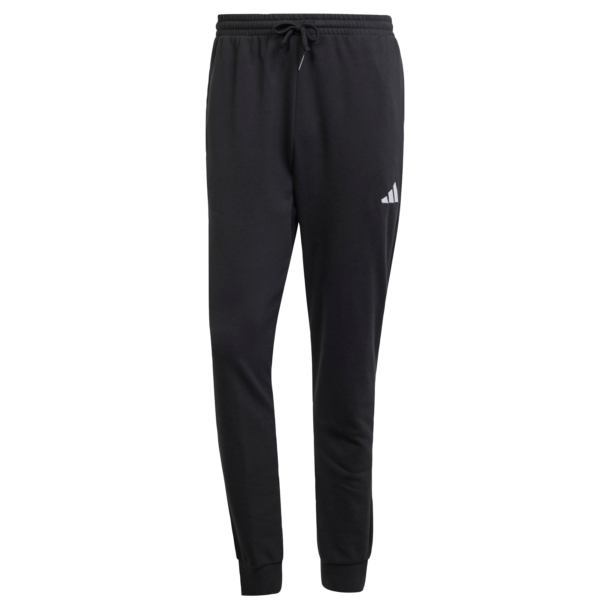 adidas Herren Essentials FEELCOZY French Terry Pant – Schwarz/Weiß, XXL