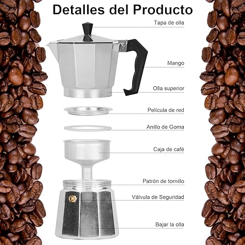 La Mejor Selección de Cafetera italiana aluminio comprados en linea. 20 Imagen adicional