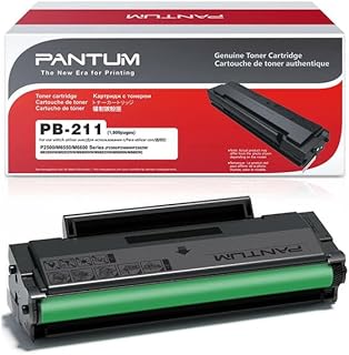 Pantum PB-211EV Original Black Toner Cartridge, High Yield Version of PB-210 Toner Cartridge (Economic Version) 1 Pack for Pantum P2500W, P2502W, P2516W, M6550NW, M6600NW, M6552NW, M6602NW