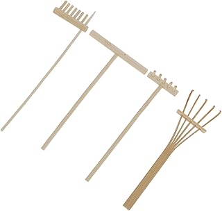 Zen Garden Desktop Rake 4pcs Sandbox Rake Zen Garden Decorative Rakes Zen Garden Rakes Mini Zen Garden Tools Meditation Sand Table Rakes for Gift Outdoor DIY Rock Zen Garden Kit