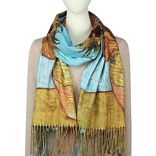 RIIQIICHY Scarfs for Women Fall Winter Scarves Pashmina Shawls and Wraps for Evening Dresses2