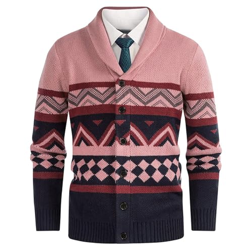 Chaqueta punto hombre cuello de pico ideal para lucir elegante en la oficina y cenas de otoño