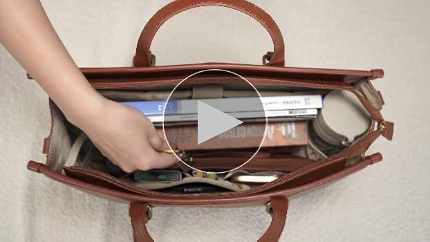bonvksvk1043jページ Amazon.com: LOVEVOOK Vintage Leather Laptop Tote Bag - 17.3
