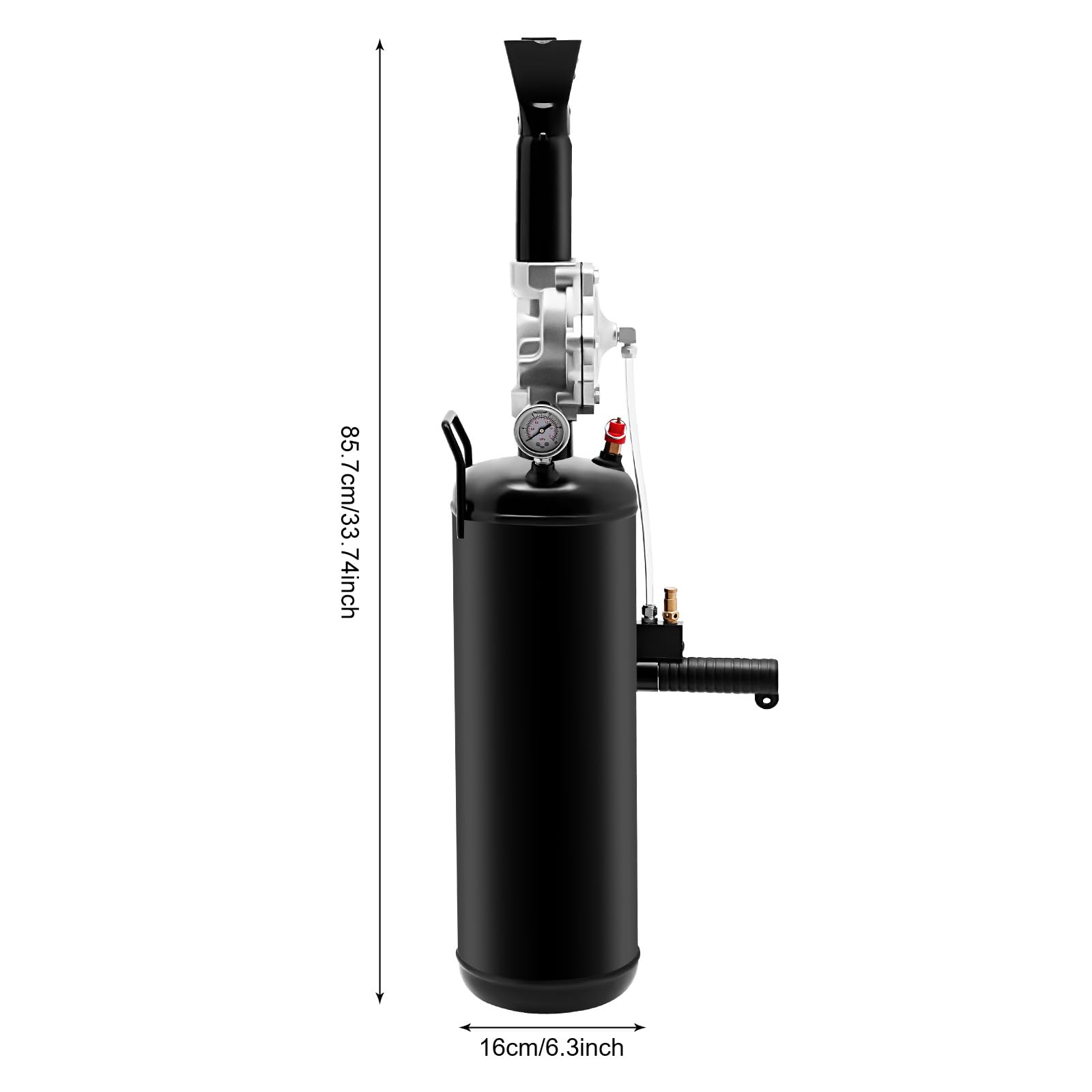 CRYBY Tire Inflator Tool, Cordless Tire Inflator Nozzle Steel Fast Inflate Pump, 8L/2.11Gal Automotive Tire Pump Mini Air Pump Portable Air Compressor Pump for Cars, Motorcycles, Electric Cars