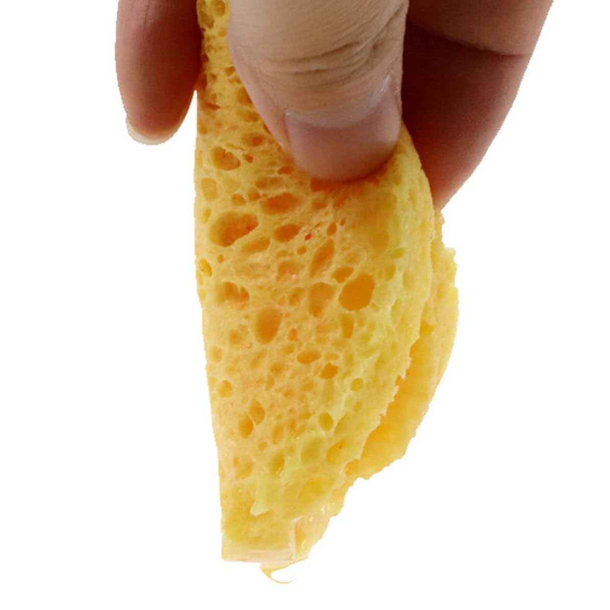 100 Piezas Borla Redonda Amarilla de Esponja de Celulosa